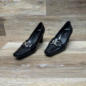 Liz Claiborne Ophalia IFlex Black Leather Pumps Women's Size 7.5